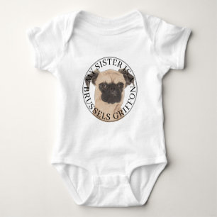 Brüsseler Griffon großer Bruder Baby Strampler