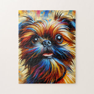 Brüsseler Griffon Hund Acryl Druck Hunde Liebhaber Puzzle