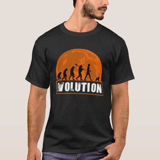 Brüsseler Griffon-Hund Menschliche Evolution für T-Shirt (Vorderseite)