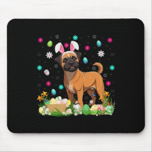 Brüsseler Griffon-Hund Ostereier-Suche Hasenohren Mousepad