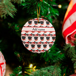 Brüsseler Griffon-Hunderasse Weihnachten Keramik Ornament