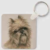 Brüsseler Griffon Schlüsselanhänger (Rückseite)