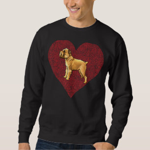 Brüsseler Griffon Valentinstag Hunde Liebe Fingera Sweatshirt