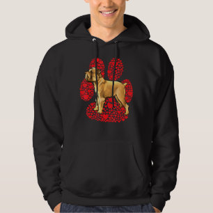 Brüsseler Griffon Valentinstag Hunde Liebe Pfote Hoodie