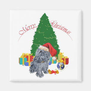 Brüsseler Griffon Weihnachten Magnet