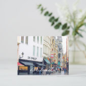 Brüsseler Marktplatz Quartier Latin Postkarte (Stehend Vorderseite)