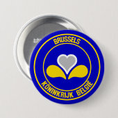Brüsseler RundEmblem Button (Vorne & Hinten)
