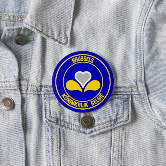 Brüsseler RundEmblem Button (Beispiel)