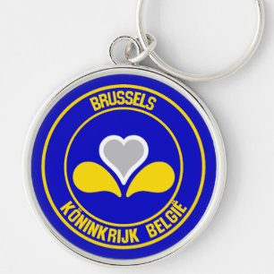 Brüsseler RundEmblem Schlüsselanhänger
