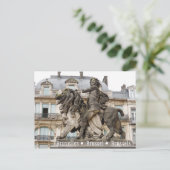 Brüsseler Statue Postkarte (Stehend Vorderseite)