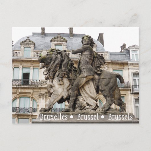 Brüsseler Statue Postkarte (Vorderseite)