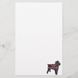 Brussells Griffon BESTE FREUNDIN Briefpapier