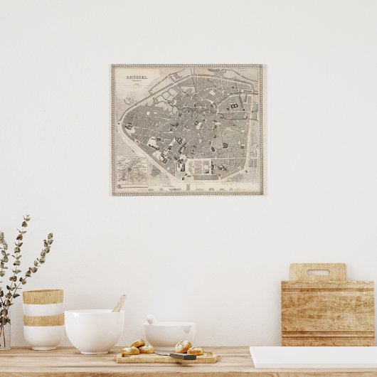 Brussels and Belgium Poster (Küche)