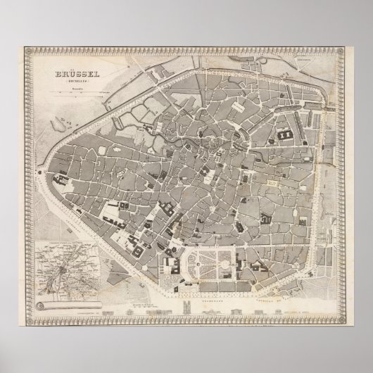 Brussels and Belgium Poster (Vorne)