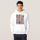 Brussels Belgium City Map Hoodie (Vorne ganz)