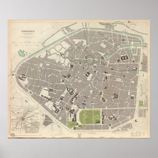 Brussels Bruxelles Poster (Vorne)