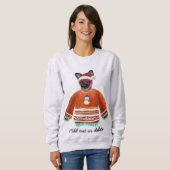 Brussels Dog Ugly Christmas Dog Mama Sweatshirt (Vorne ganz)