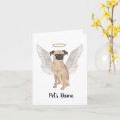 Brussels Griffon Beileid Karte (Gelbe Blume)