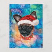 Brussels Griffon Breed Dog Christmas Feiertagspostkarte (Vorderseite)