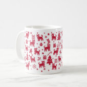Brussels Griffon Christmas Design Kaffeetasse (Vorderseite Links)