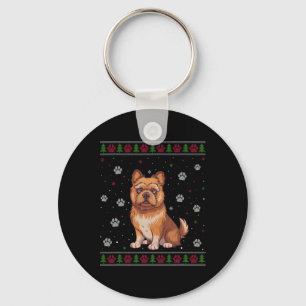 Brussels Griffon Christmas Sweater Xmas Pet Animal Schlüsselanhänger