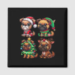 Brussels Griffon Christmas Tree Santa Elf Costume Magnet<br><div class="desc">Brussels Griffon Christmas Tree Santa Elf Costume Dog</div>