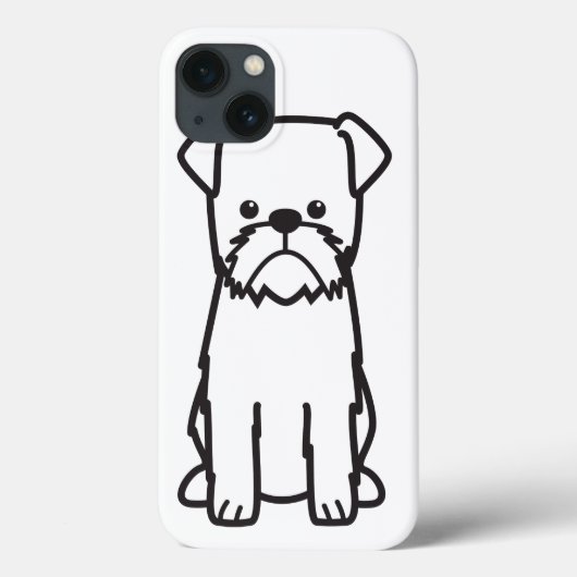 Brussels Griffon Dog Breed Cartoon Case-Mate iPhone Hülle (Rückseite)