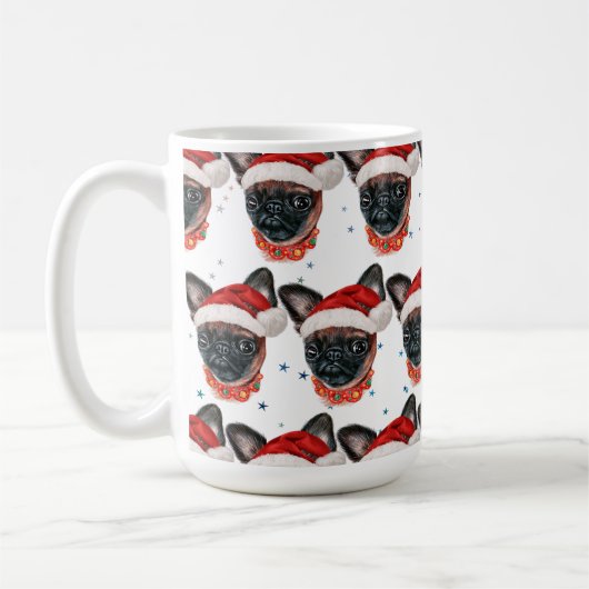 Brussels Griffon Dog Breed Christmas Kaffeetasse (Links)