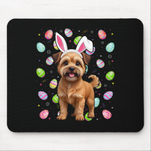 Brussels Griffon Dog Happy Oaster Egg Hunt Bunny E Mousepad