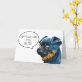 Brussels Griffon Dog Vater Happy Vatertag Karte (Gelbe Blume)