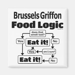 Brussels Griffon Food Logic Magnet