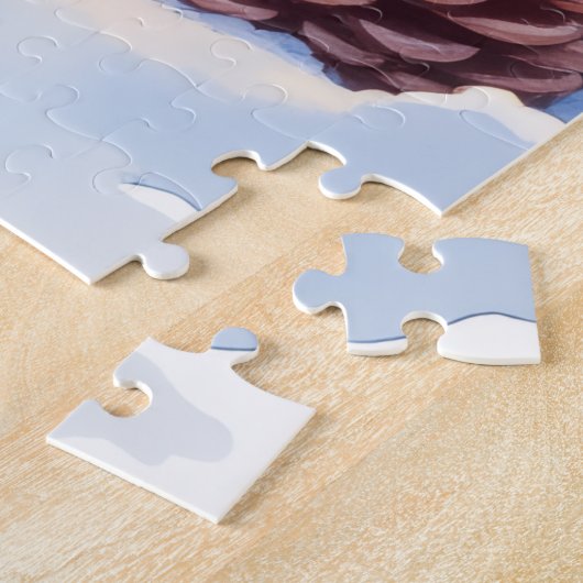 Brussels Griffon Frosted Window Christmas Art Puzzle (Seite)