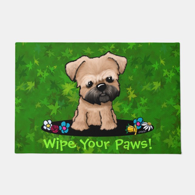 Brussels Griffon Garden Helper Doormat Fußmatte (Vorderseite)