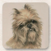 Brussels Griffon Getränkeuntersetzer (Vorderseite)