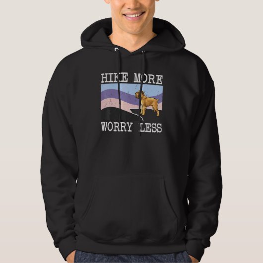 Brussels Griffon Hike mehr Sorgen weniger Grafik H Hoodie (Vorderseite)