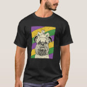 Brussels Griffon Jester Mardi Gras Dog Mama oder V T-Shirt (Vorderseite)
