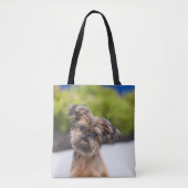 Brussels Griffon Niedlich Puppy Dot Tote Bag Tasche (Vorderseite)