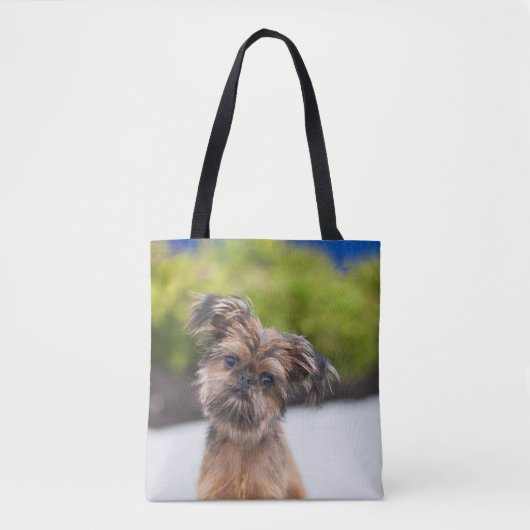 Brussels Griffon Niedlich Puppy Dot Tote Bag Tasche (Vorderseite)