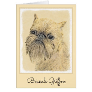 Brussels Griffon Painting - Niedliche Hundekunst