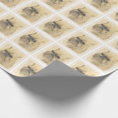 Brussels Griffon Painting - Niedliche Hundekunst Geschenkpapier (Ecke)