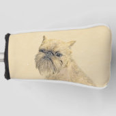Brussels Griffon Painting - Niedliche Hundekunst Golf Headcover (Vorderseite)