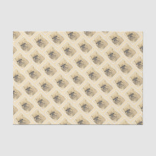 Brussels Griffon Painting - Niedliche Hundekunst Seidenpapier