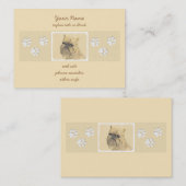 Brussels Griffon Painting - Niedliche Hundekunst Visitenkarte (Vorne/Hinten)