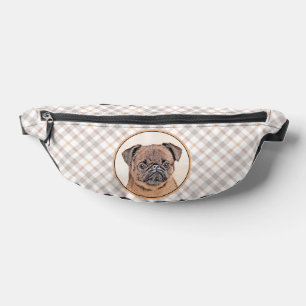 Brussels Griffon Painting Red Smooth Niedlich Dog Bauchtasche