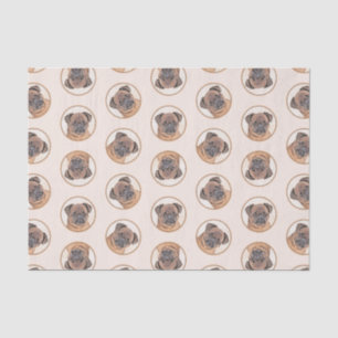 Brussels Griffon Painting Red Smooth Niedlich Dog Seidenpapier