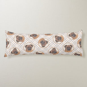 Brussels Griffon Painting Red Smooth Niedlich Dog Seitenschläferkissen