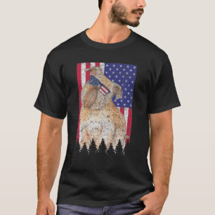 Brussels Griffon Patriotic Dog USA Pride American T-Shirt