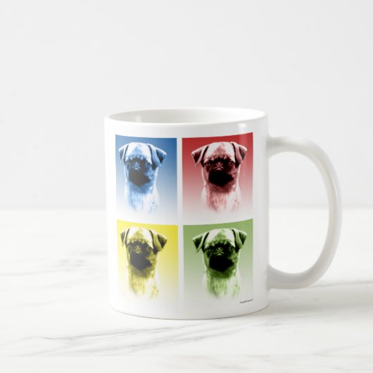 Brussels Griffon Pop Art Kaffeetasse (Rechts)