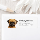 Brussels Griffon Return Address Label (Insitu)