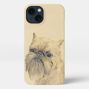 Brussels Griffon Rough Painting - Original Hunde A iPhone 13 Hülle